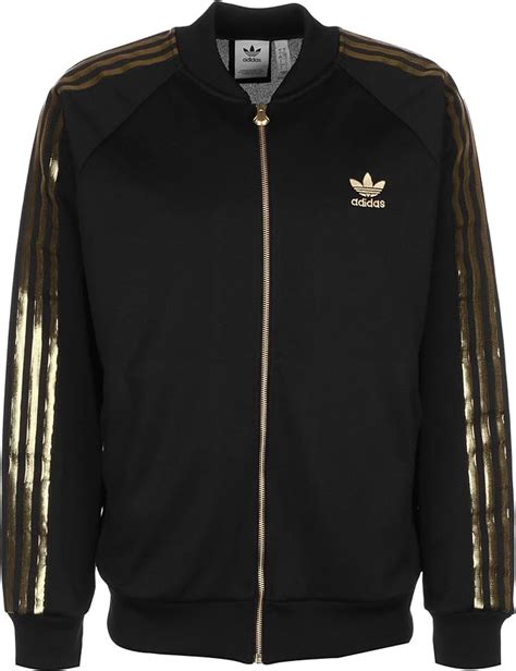 adidas trainingsjacke schwarz gold damen|Schwarz .